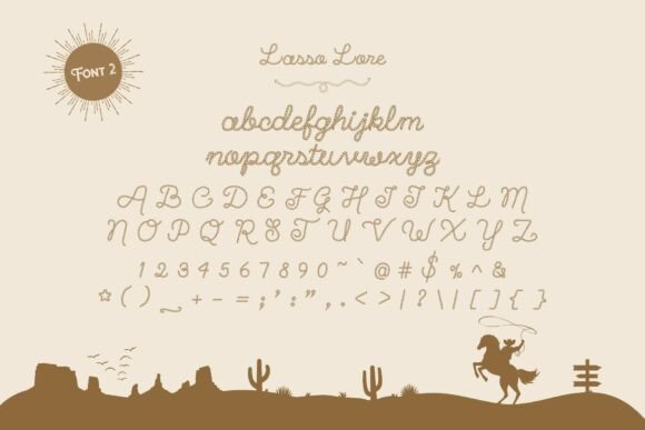 Lasso Lore Font font preview - 3