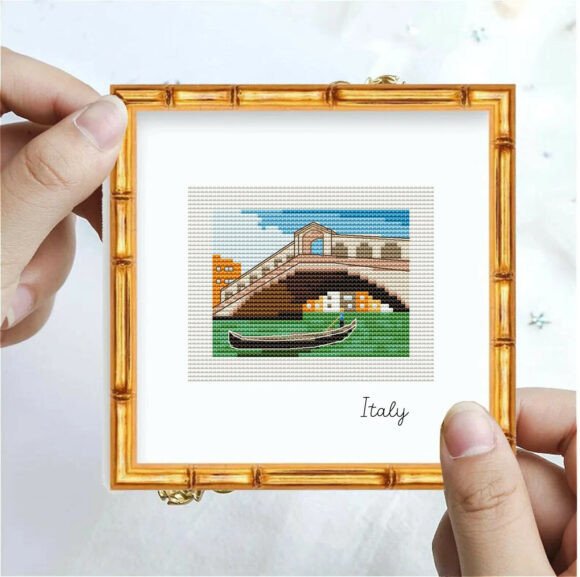 Venice Italy Cross Stitch Pattern Art