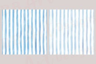 Watercolor Stripes Pattern Digital Paper Graphic by BB Art Designs ...