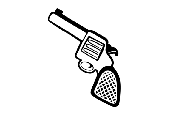 Western Revolver Icon Graphic by Crafty 2D SVG Shop · Creative Fabrica