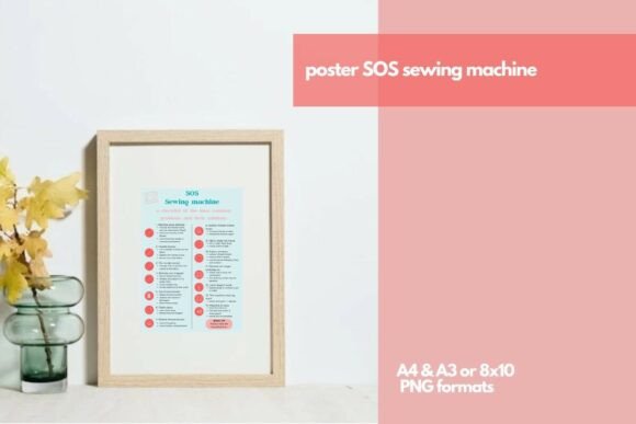 Poster SOS Sewing Machine