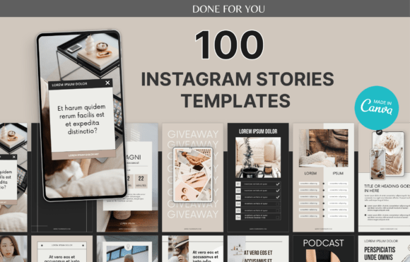 Instagram Stories Canva Templates Graphics