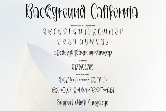 Background California Font - Preview 5