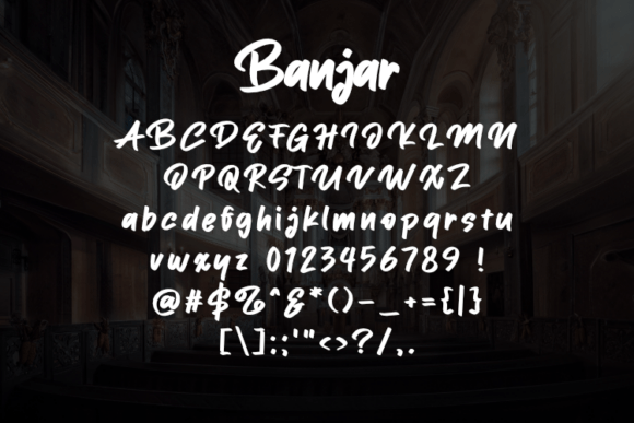 Banjar Font - Preview 1