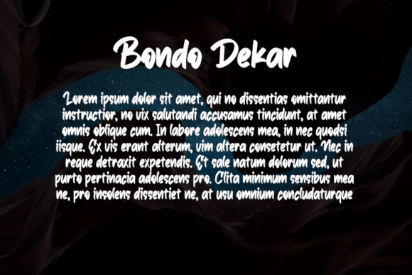 Bondo Dekar Font - Preview 2