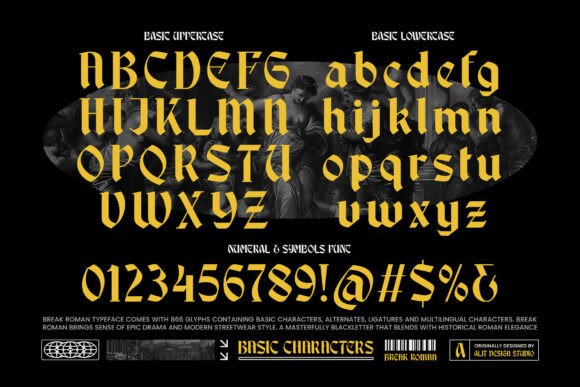 Break Roman Font - Preview 5