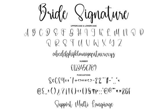 Bride Signature Font - Preview 5