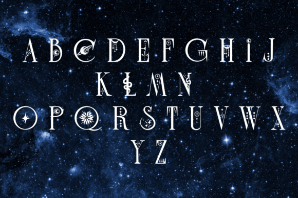 Celestial Moon Font - Preview 1