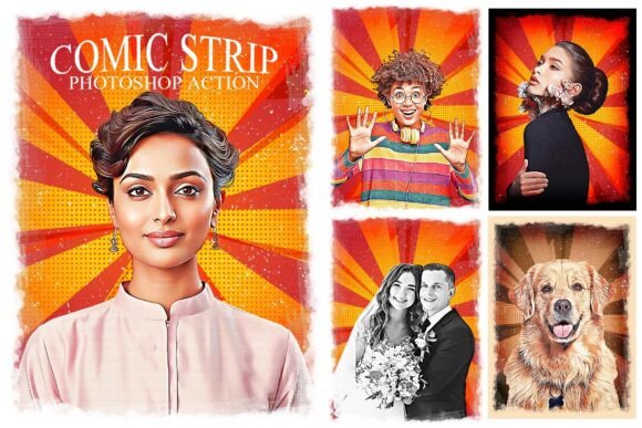Comic Strip Photoshop Action