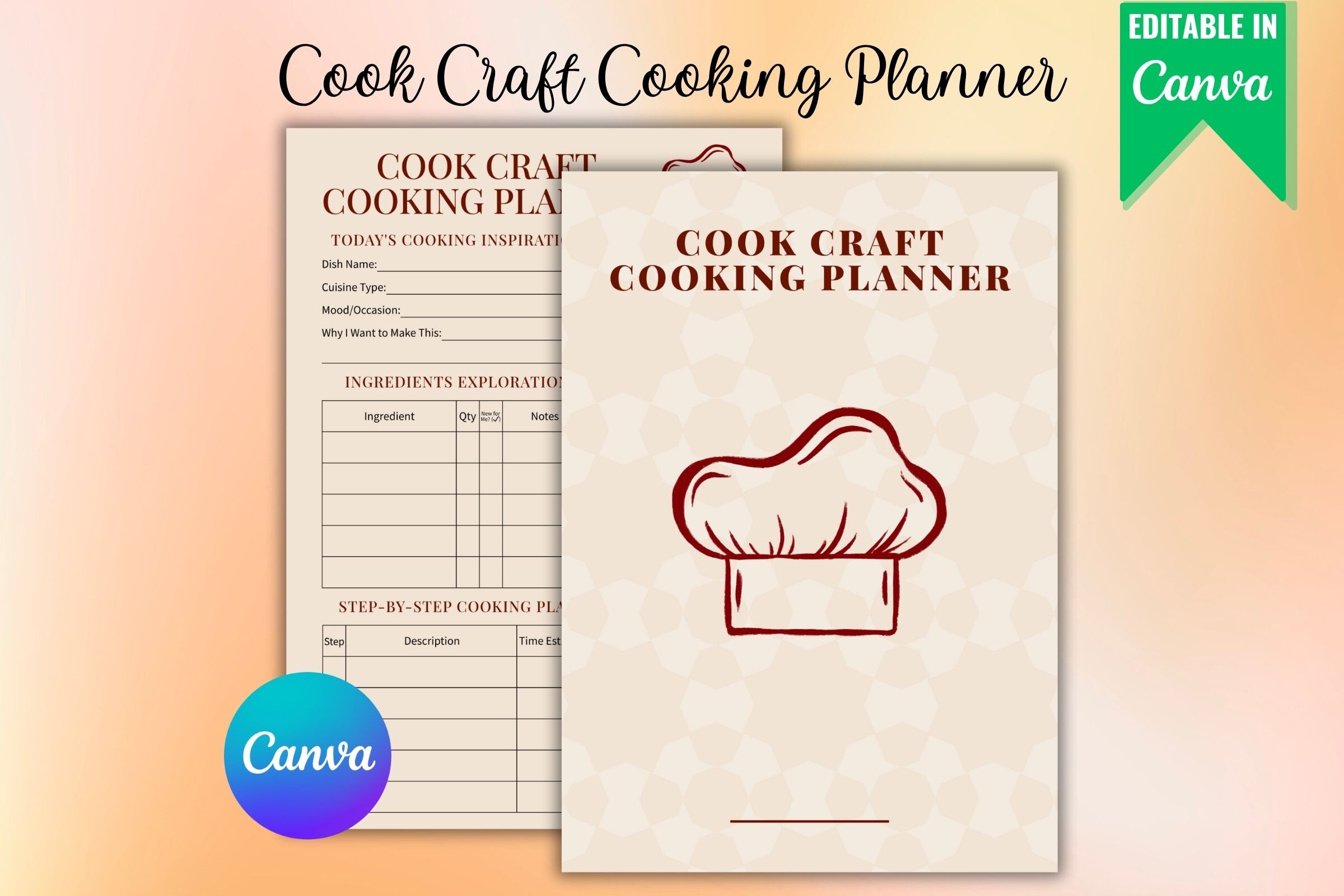 Cook Craft Cooking Planner Graphic by The Grateful Studio · Creative ...