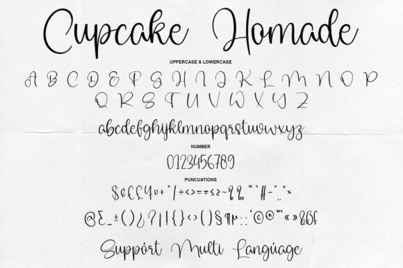 Cupcake Homemade Font - Preview 5