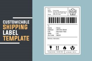 Custom Delivery Shipping Label Template