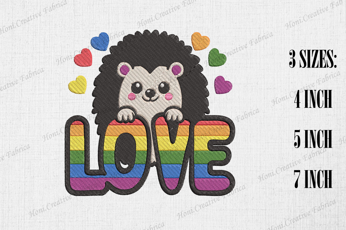 Cute Hedgehog Loves LGBT