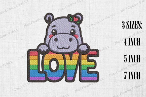 Cute Hippo Loves LGBT