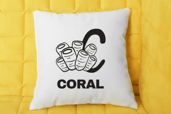 Doodle Coral Font PNG with transparent background - Preview 6