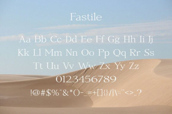 Fastile Font - Preview 1