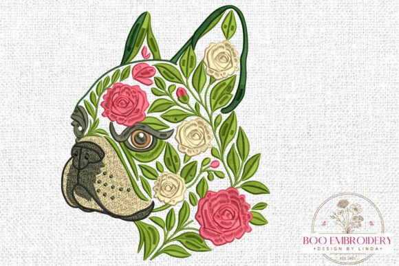 Floral French Bulldog