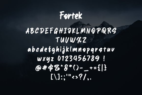 Fortek Font - Preview 1
