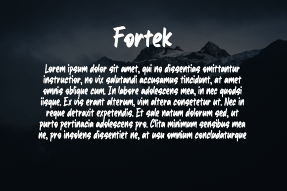 Fortek Font - Preview 2