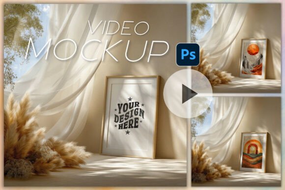 Frame Mockup Video PSD Frame Animation Graphic Frames & Posters By LostDeLucky