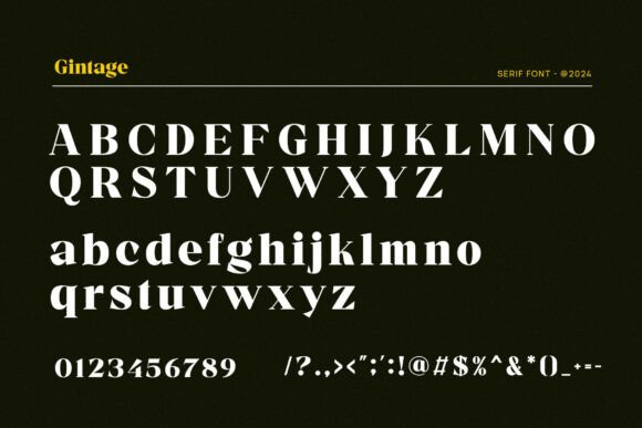 Gintage Font - Preview 1