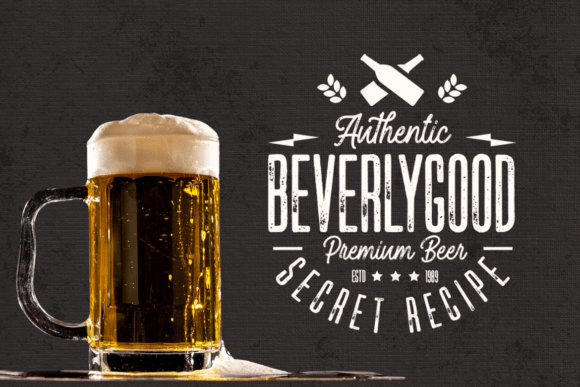 Gollder Vintage Duo Font PNG with transparent background - Preview 2