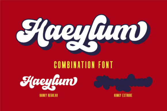 Hanky Font PNG with transparent background - Preview 1