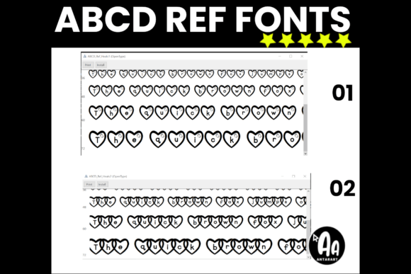 Hearts Font - Preview 2