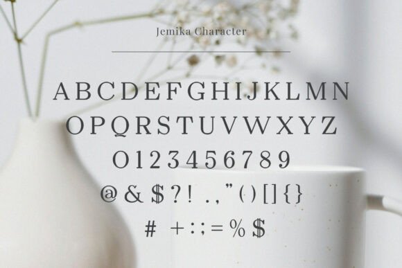 Jemika Font PNG with transparent background - Preview 1