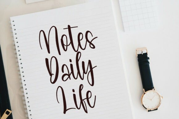 July Lines Font PNG with transparent background - Preview 3