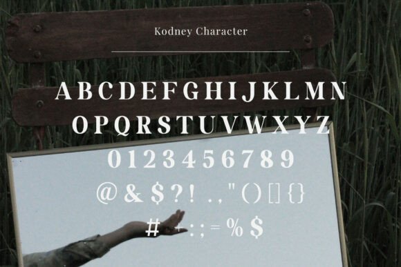 Kodney Font PNG with transparent background - Preview 3