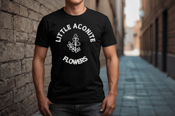 Little Aconite Flowers Font PNG with transparent background - Preview 5