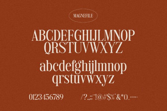 Magnefile Font PNG with transparent background - Preview 1