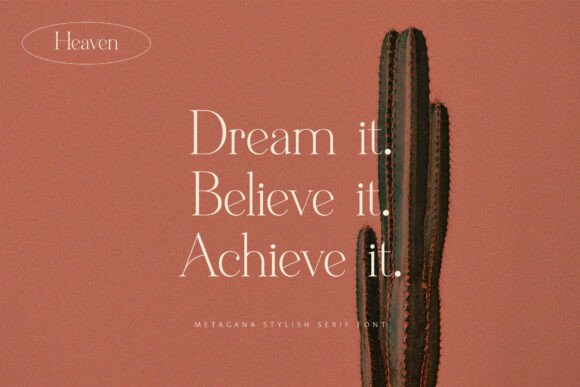 Metagana Font font preview - 1