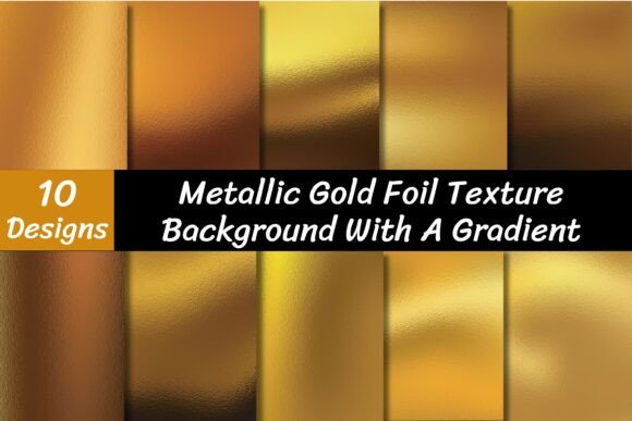 Metallic Gold Foil Texture Vector