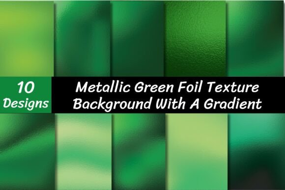 Metallic Green Foil Texture Vector