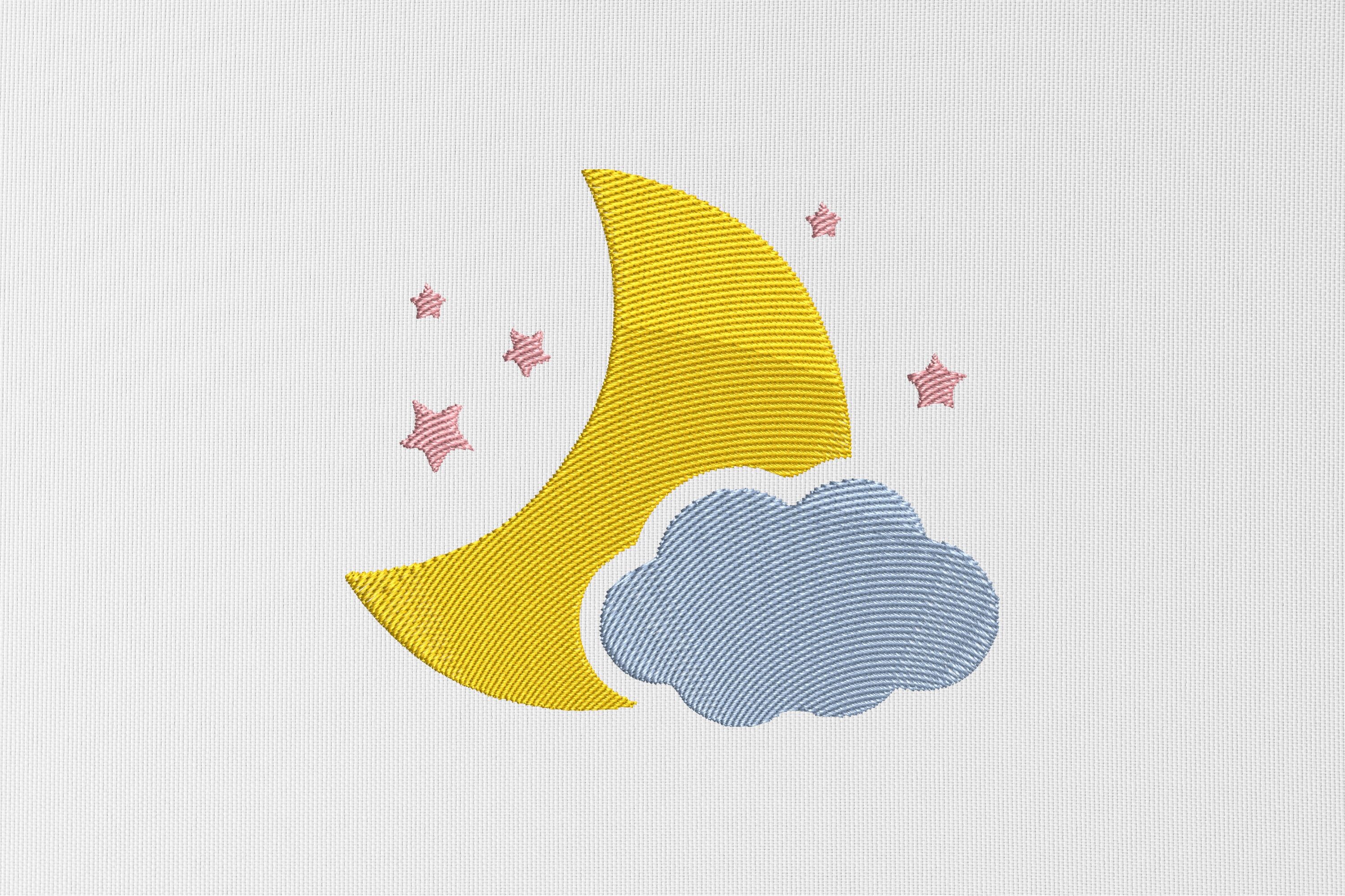 Moon and Cloud