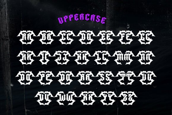 Nightshade Font PNG with transparent background - Preview 2