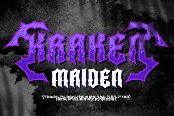Nightshade Font PNG with transparent background - Preview 5