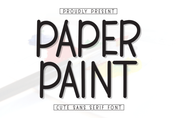 Paper Paint Czcionki Bezszeryfowe Czcionka Przez CraftedType Studio