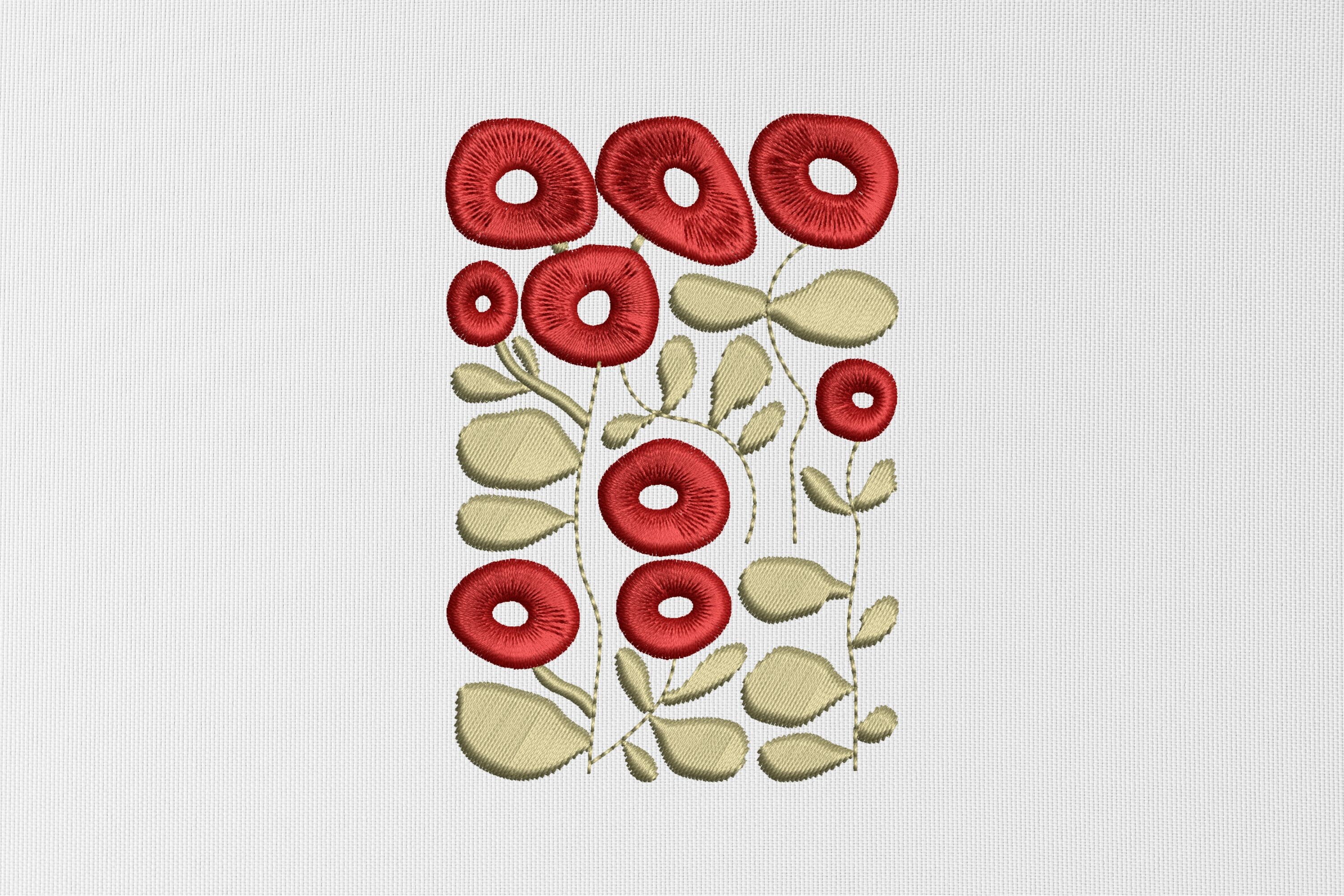 Red Floral Motif