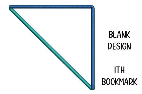 Simple Blank ITH Corner Bookmark