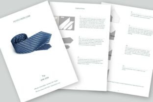 Tie Sewing Pattern Graphic by Petit Citron · Creative Fabrica