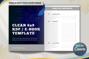 Canva Book Template for KDP 6x9 E-Book Graphic by Victoria Gates ...