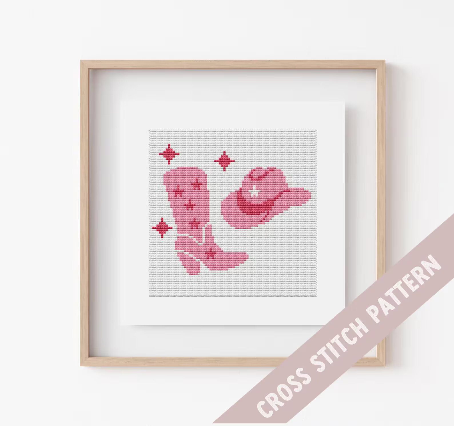 Cowgirl Pink Boots Hat Cross Stitch PDF