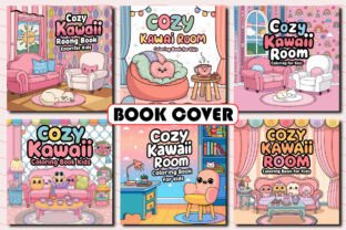 Cozy Kawaii Room Coloring Pages for Kids Graphic by uniquedesign ...