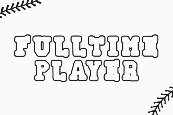 Echoline Outline Font - Preview 1