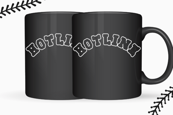 Echoline Outline Font - Preview 5
