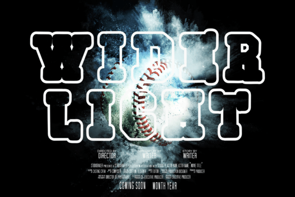 Echoline Outline Font - Preview 6