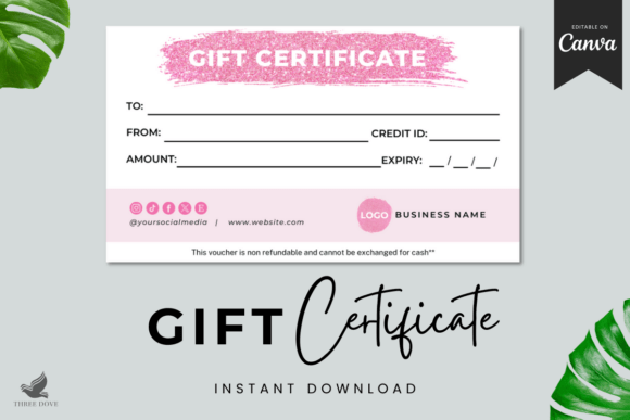 Editable Gift Certificate Template